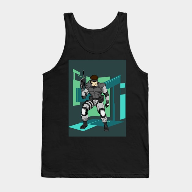 Solid Snake Tank Top by HeohKim